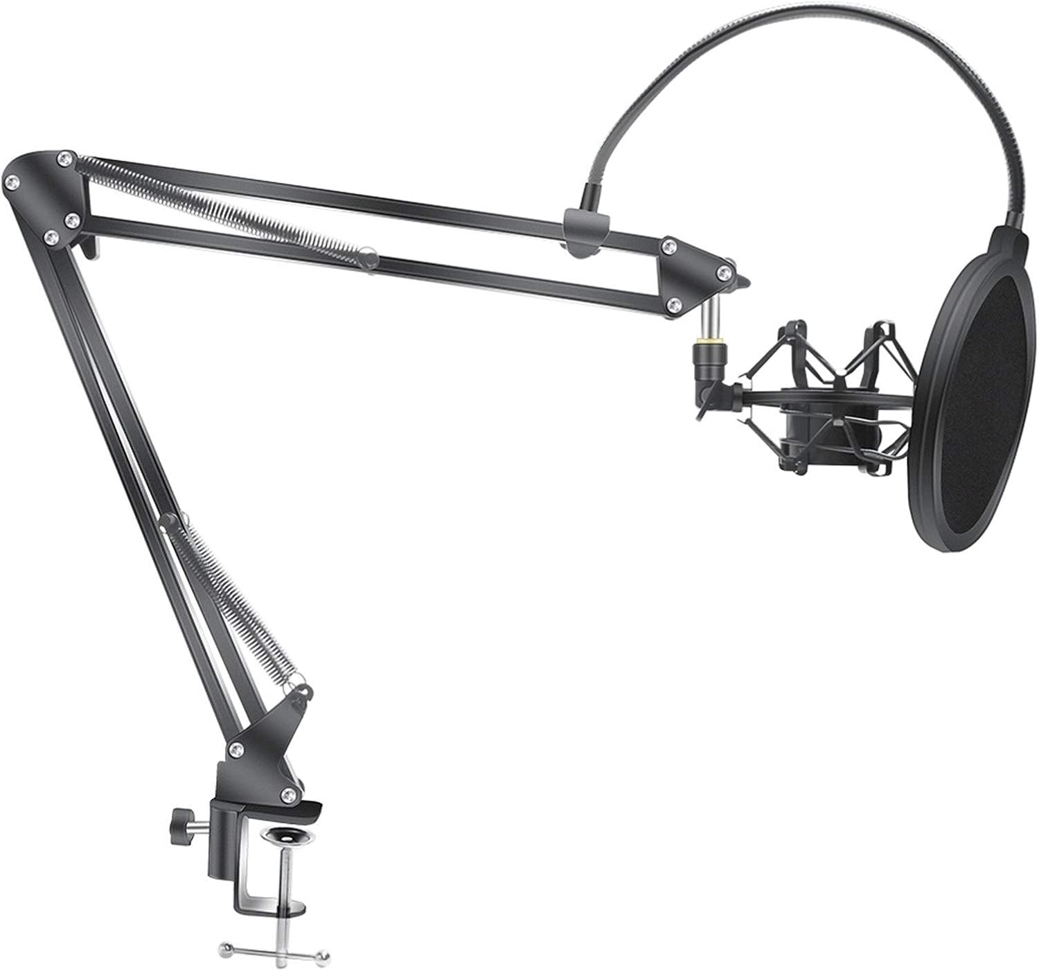 Microphones Accessories Arm Stand for Bm800 Microphone Stand with A Spider Cantilever Bracket Universal Shock Mount Mic Holder (Color : 16cmLightSpider)