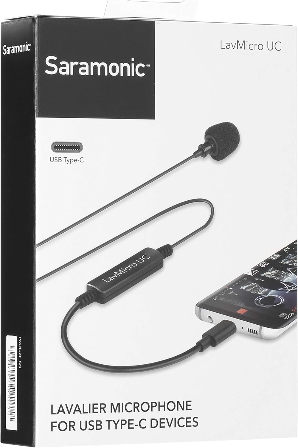 Saramonic LavMicro-UC Lavalier mic for USB Type-C Devices with Signal Converter