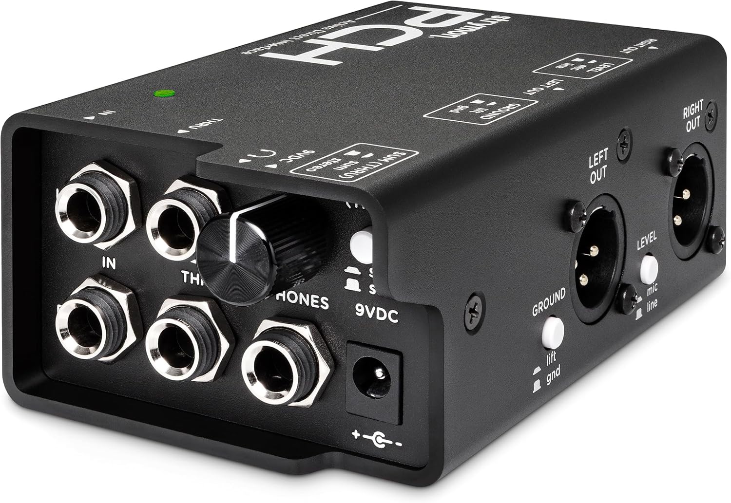 Strymon PCH Stereo Active Direct Interface DI Box with Studio Headphone Amplifier for Guitar, Pedalboards, Synth, Keyboard