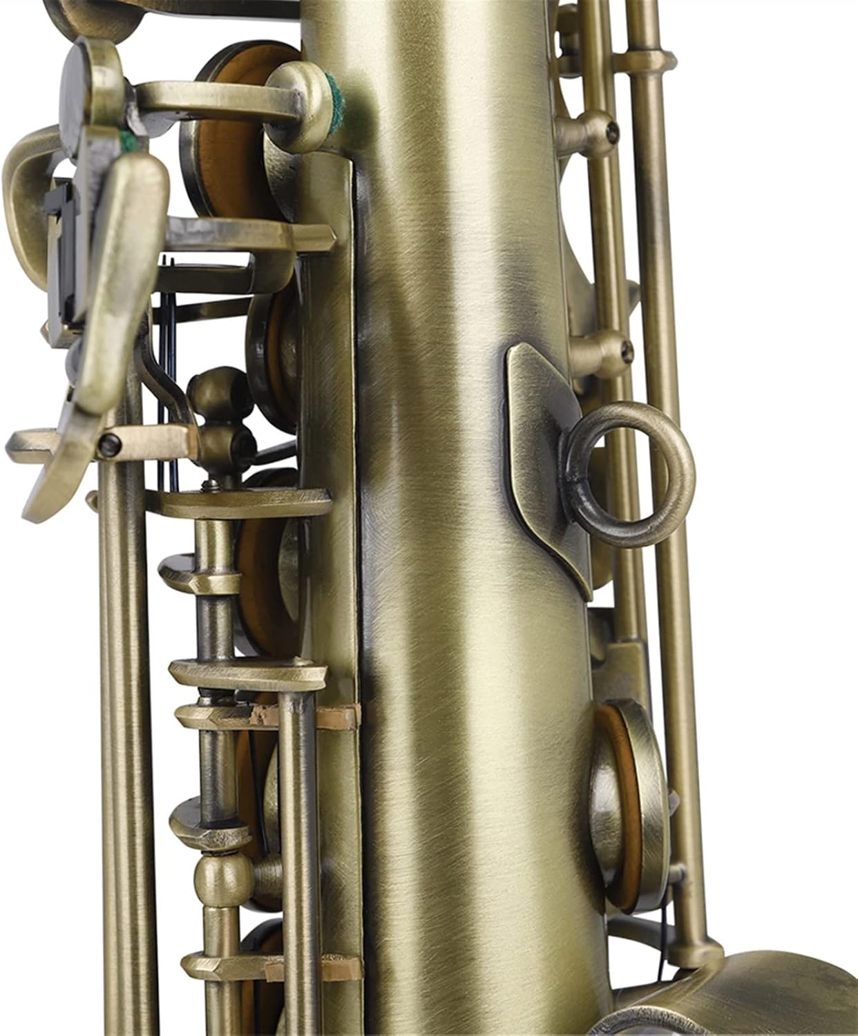 KESHUO Saxophone Sax Bb B Brass Body Abalone Shell Keys Saxophone Wind Musical Instrument with Case Accessories Brass Sax Beginners Kit