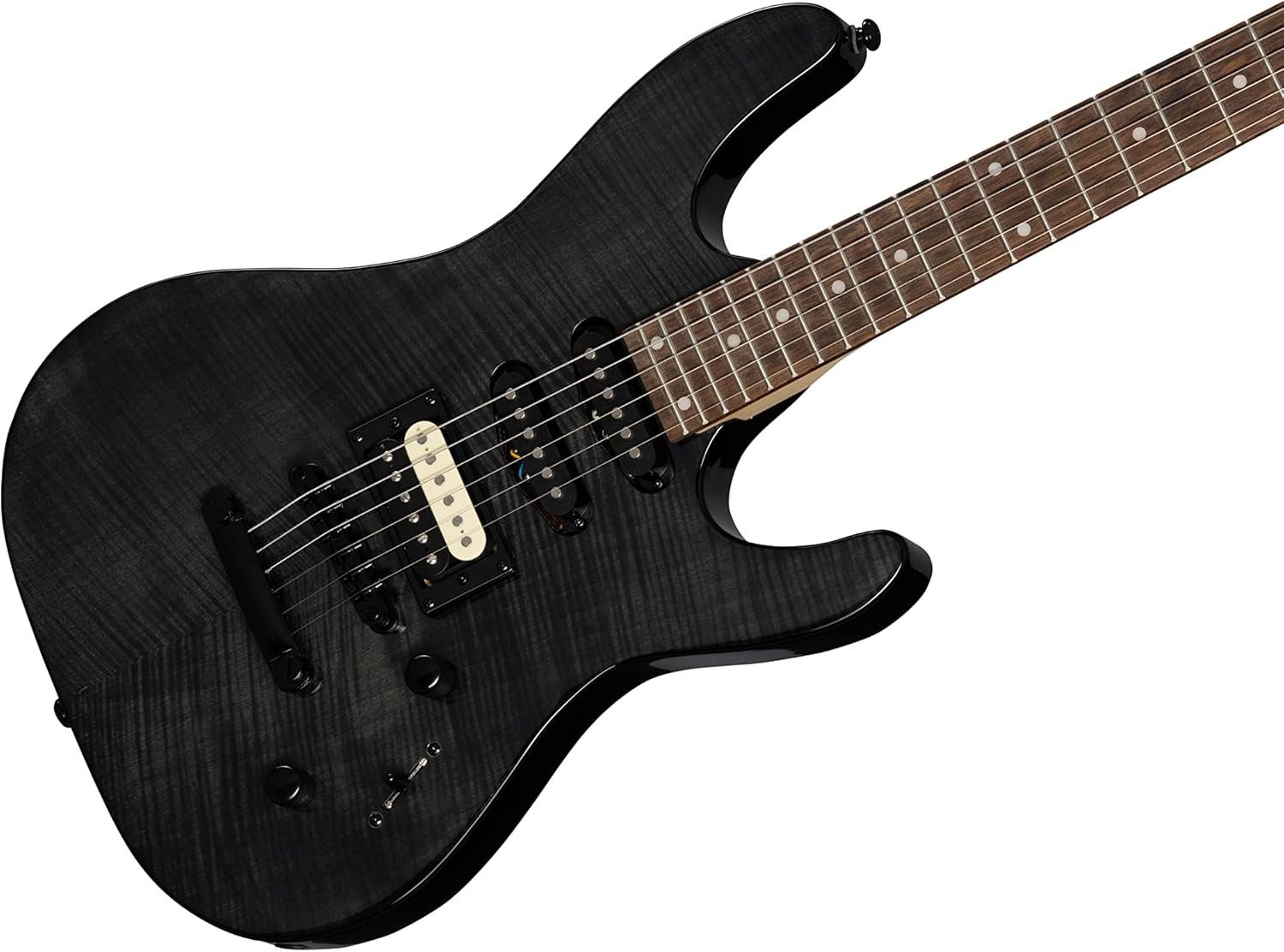 Kramer Striker Figured HSS Stoptail, Trans Black