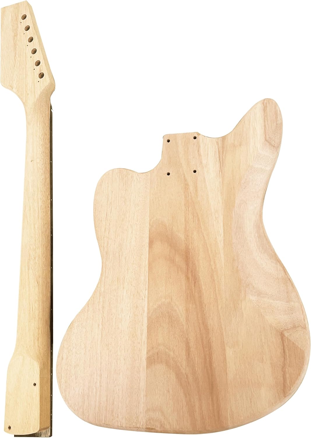 Electric Guitar Kit Beginner Kit 6 String Handed with Mahogany Body Mahogany Neck Rosewood Fingerboard Chrome Hardware DIY Build Your Own Guitar.