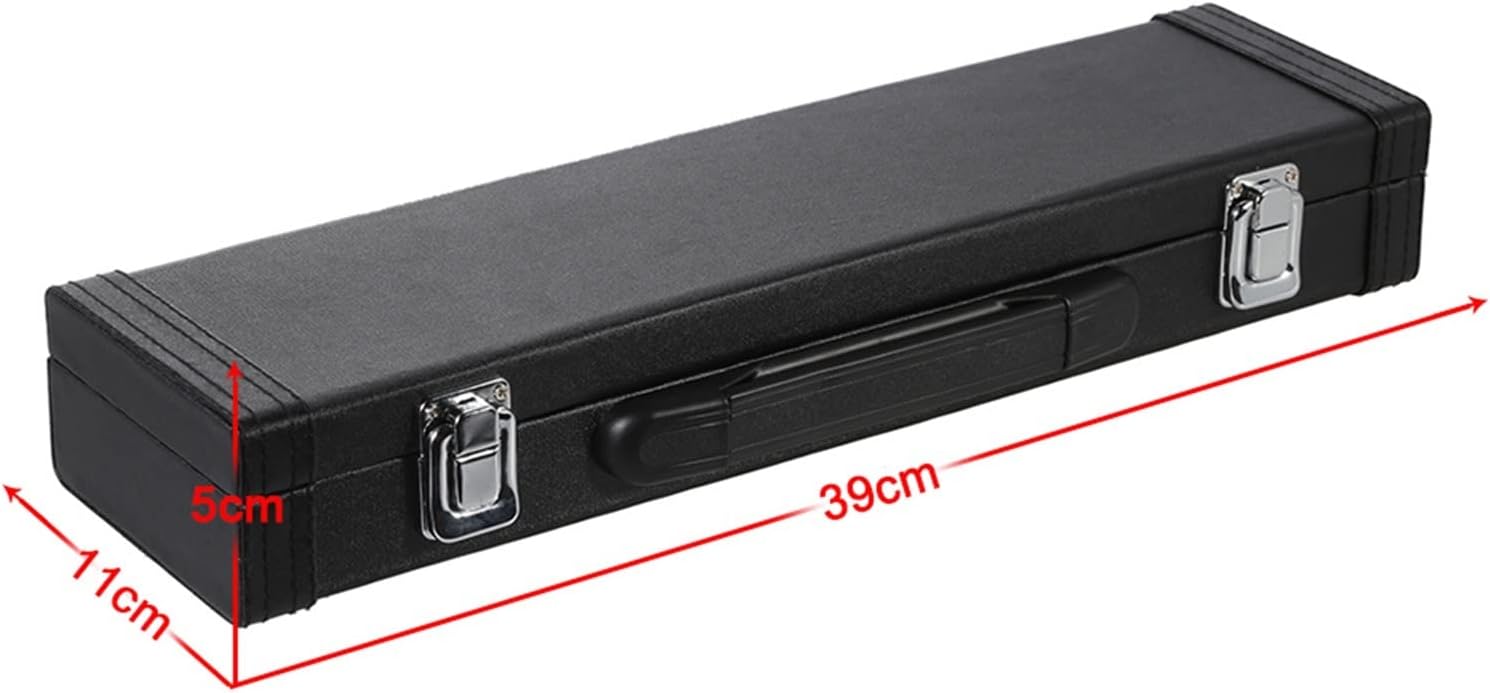 Flute Kit Concert Flute C Key Flute Cupronickel Silver Plated 16 Closed Holes with Case Screwdriver Wind Instruments Intermediate Flute