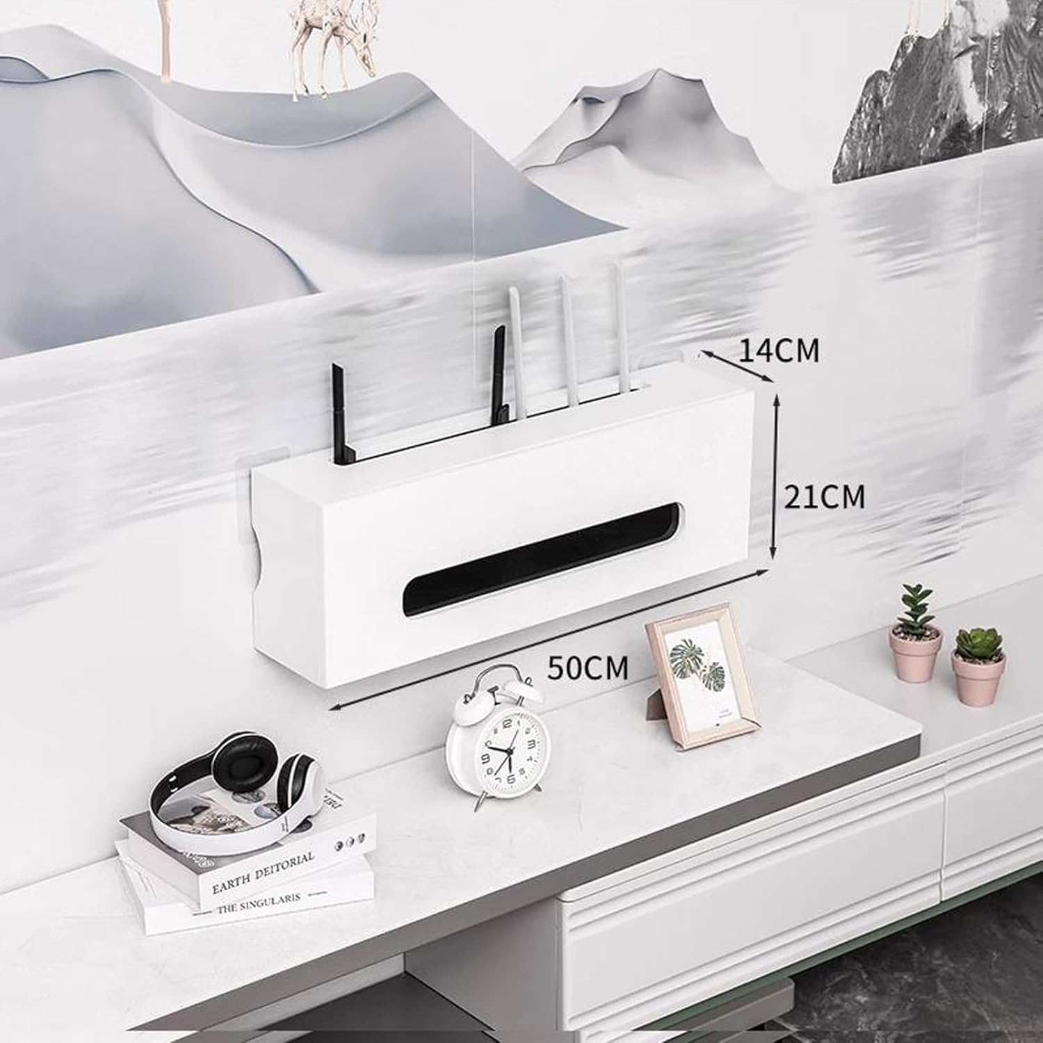 Wall Shelf Floating Shelf Wall mounted TV Cabinet TV Stand TV Console Book Shelf Display Shelf TV Board Wall Power Outlet Multimedia Storage Shelf Wall Mount Corner Shelves Home Entertainment Center