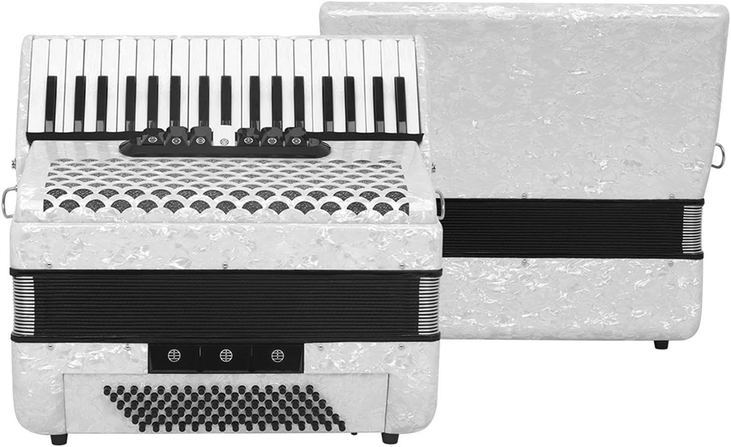 96 Bass 37 Key Entry Level Piano Accordion Hand Piano Accordion Educational Portable Musical Instrument for Music Lover