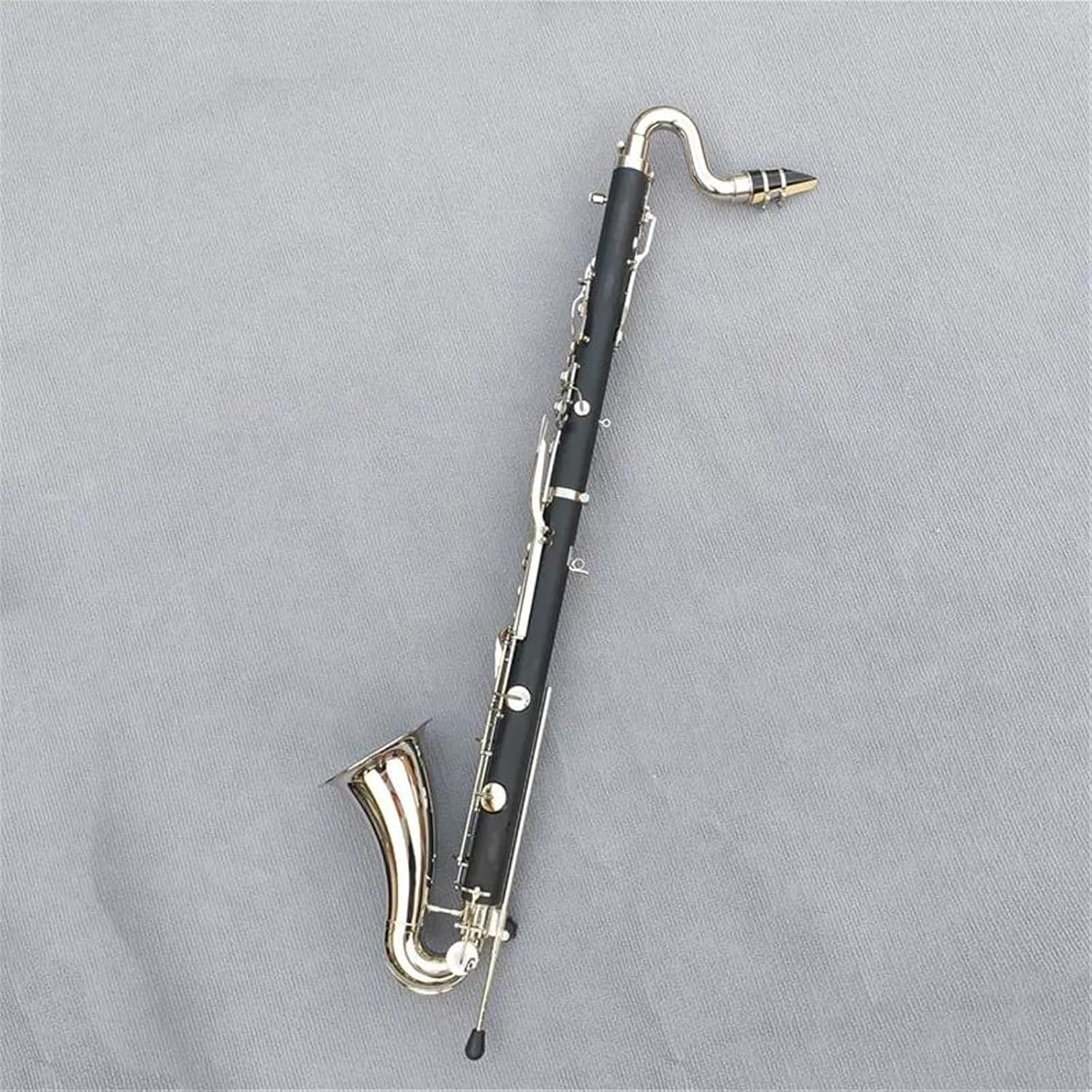 Clarinet Musical Instruments Silver Plated Key Bass Clarinet Bb Key Clarinet Bakelite Instrument With Box