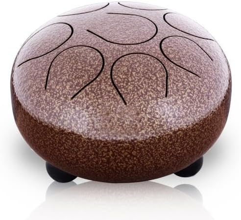 Pyle Professional Pan Drum, Steel Pan, Finger Steel Drum, Harmonic Handpan - Includes Rubber Mallet and Travel Bag (PHDRUM84)