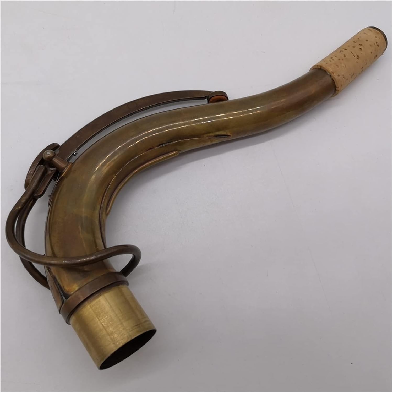 Saxophone Straight Tenor Saxophone Antique Copper B-Flat Tenor Sax Retro Bronze Mouthpiece Key Type Woodwind Instrument (Color : Antique Copper)