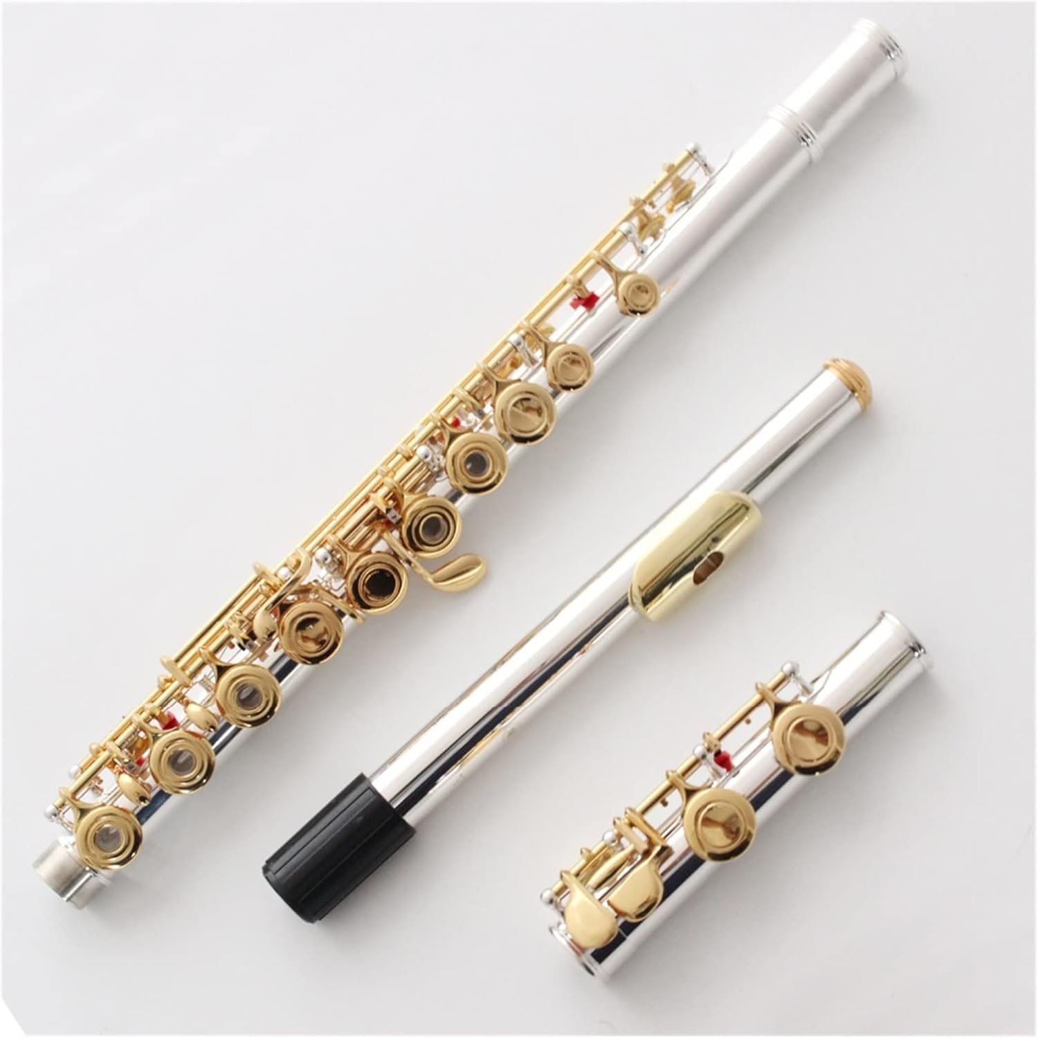 Flutes Musical Instrument Silver Plated Flute Gold Plated Lip Plate Gold Keys 17 Open Holes C Tone Flute Flutes Woodwind Instrument