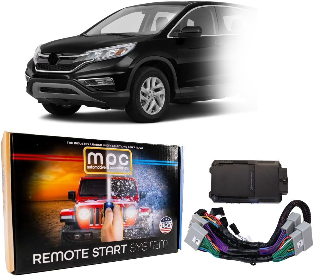 MPC Remote Start Kit Compatible with Honda CR-V 2015-2016 || Plug and Play || Push Lock 3X to Start || Push to Start Only || USA Tech Support