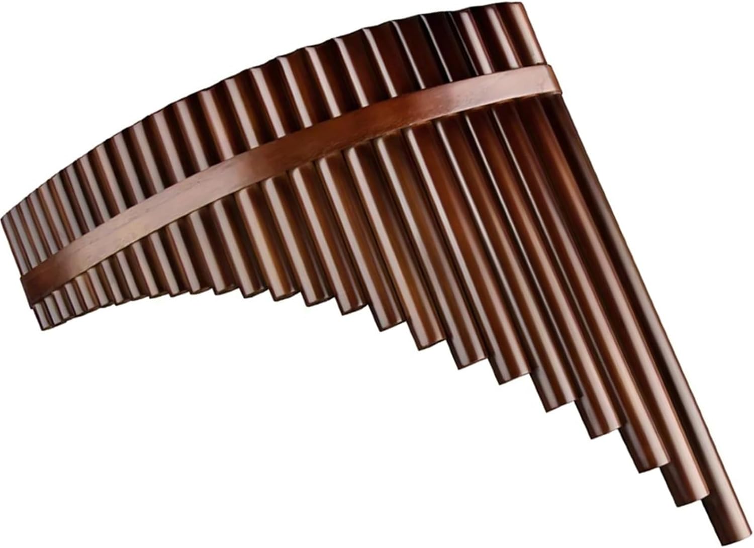 pan flute for beginners Professional Pan Flute Chinese Traditional Musical Instrument 25 Pipes Pan Flute C Key Woodwind Purely Handmade (Color : Left)