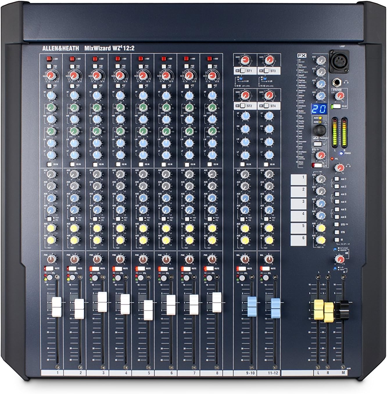 Allen & Heath WZ412:2 MixWizard4 12:2 Desk/Rack Mountable Professional Mixing Console