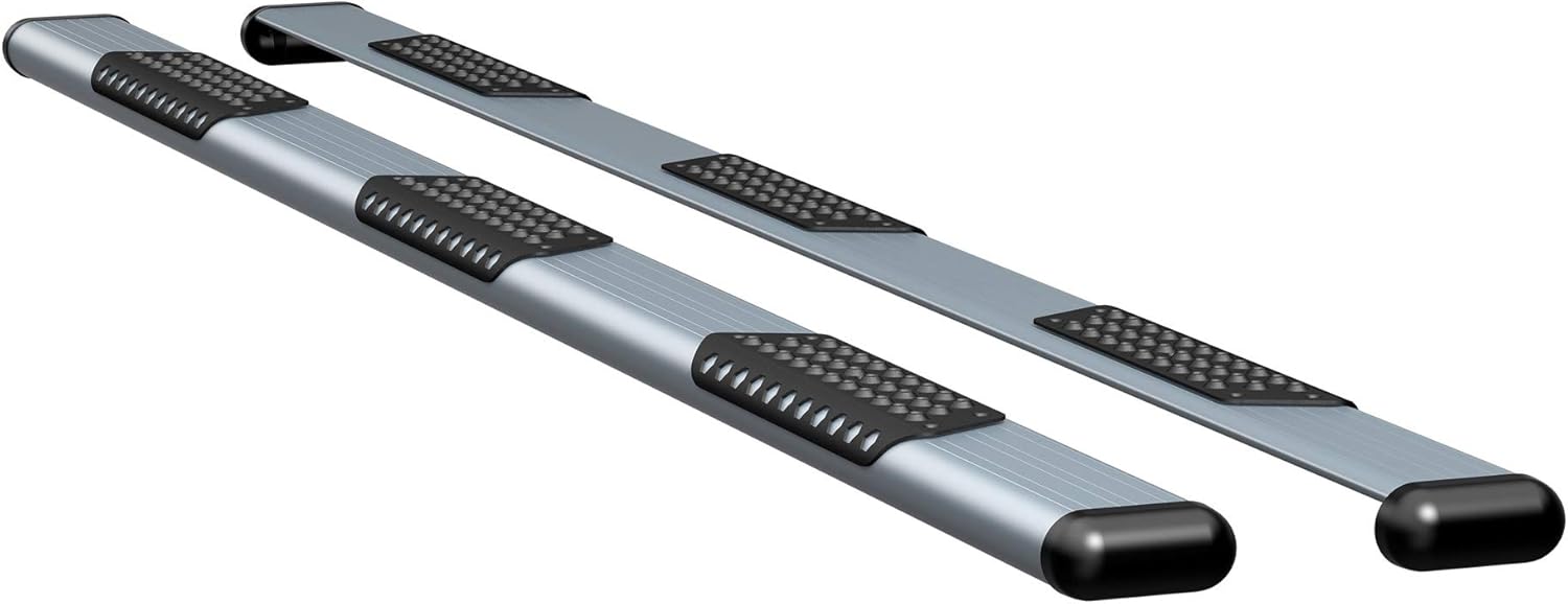 FTNF Luverne Truck Equipment 583125 Running Board and Power Step (O-Mega/O-Mega Ii Running Boards Silver Powder Coat)