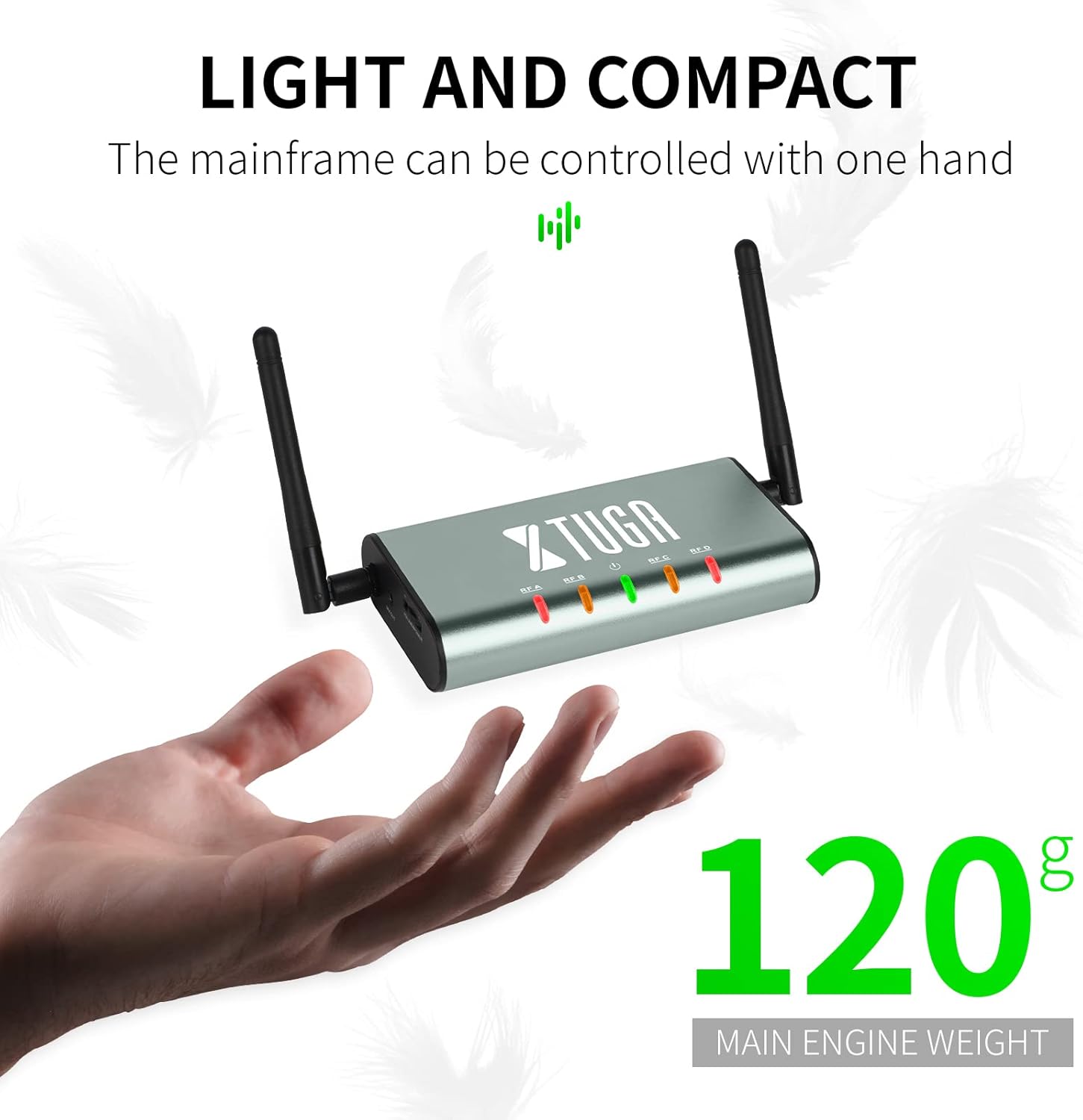 XTUGA UF4600 4 Channel UHF Wireless Microphone System Cordless Microphone with 4 Handheld Mic Mini Receiver Metal Build Long Distance 164ft for Church, Party, Outdoor Events