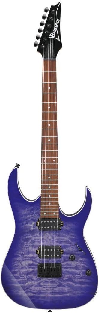 Ibanez RG421QM Electric Guitar - Cerulean Blue Burst