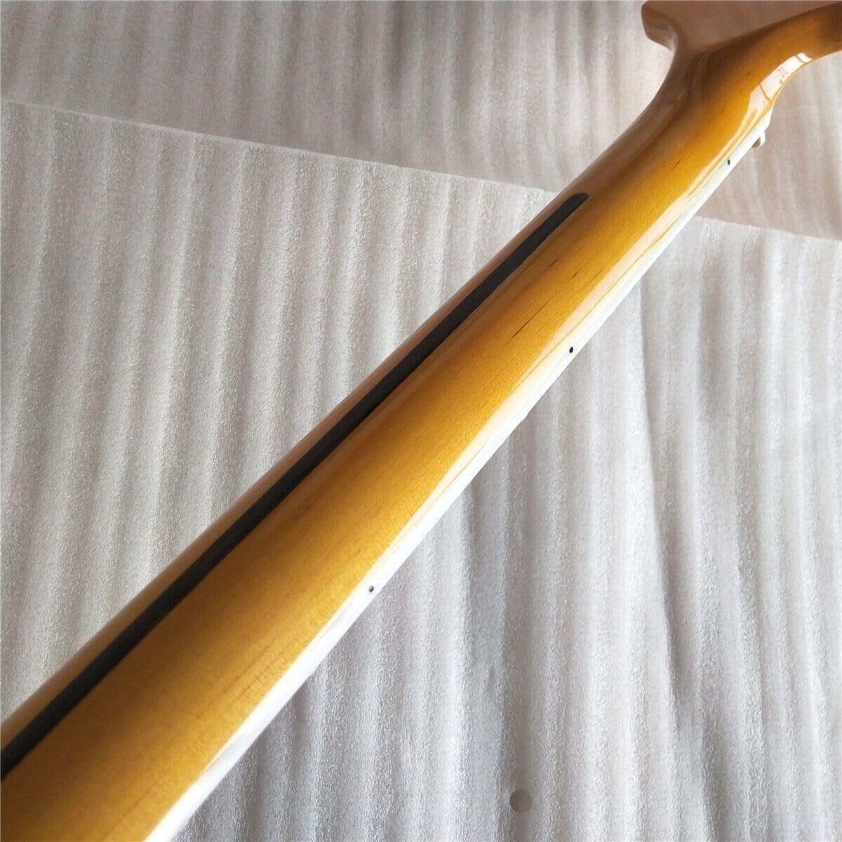 Maple Jazz Bass Guitar Neck 21 Fret 34inch Rosewood Fingerboard Inlay Yellow