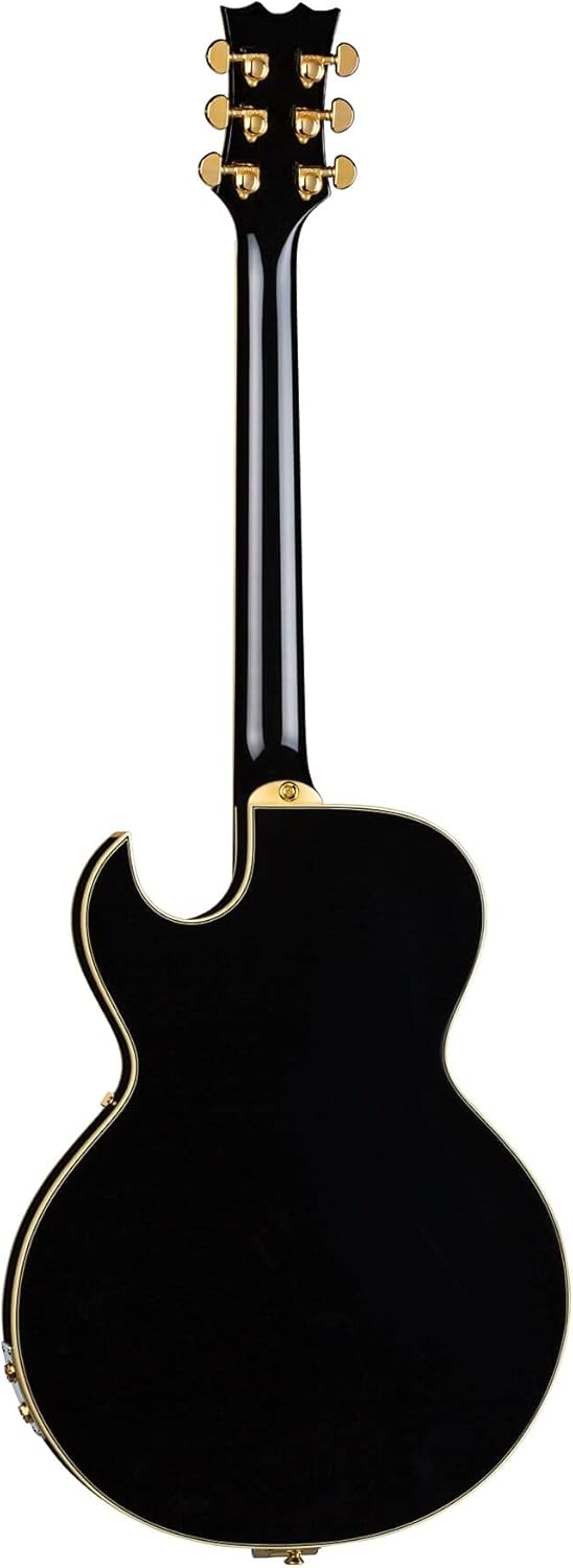 Dean Colt with Bigsby & Piezo Semi-Hollowbody Guitar Classic Black, COLT B CBK