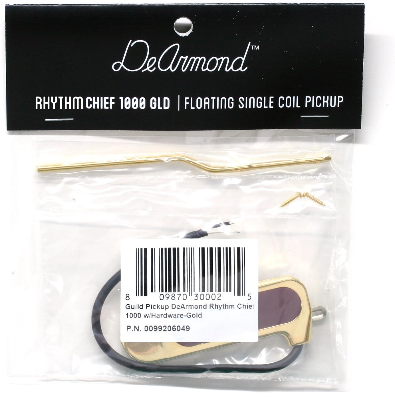 DeArmond Pickup, Ambidextrous, Gold (009-9206-049)