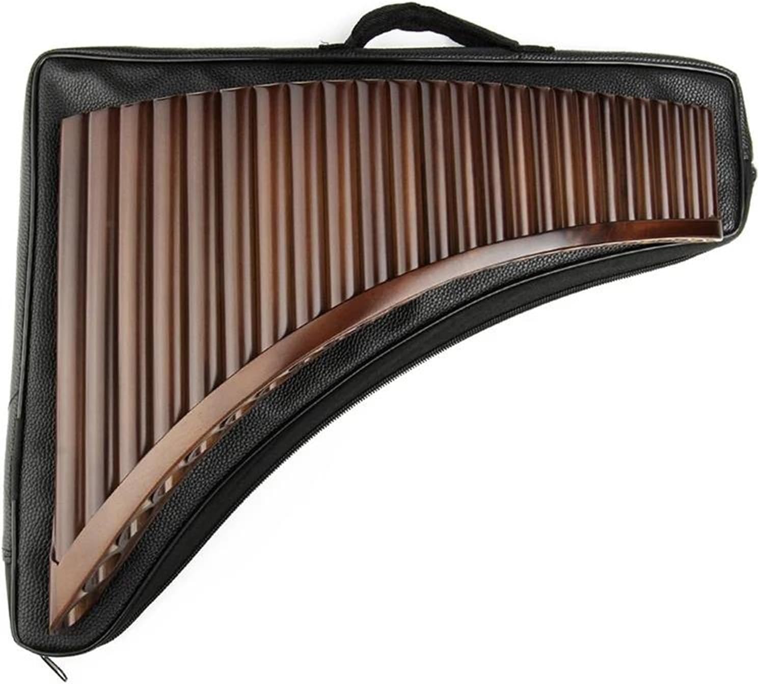 VBDEFRT G Key 25 Pipes Pan Flute Pan Pipes Woodwind Musical Instrument Made Pan Flute (Color : LEFT HAND)
