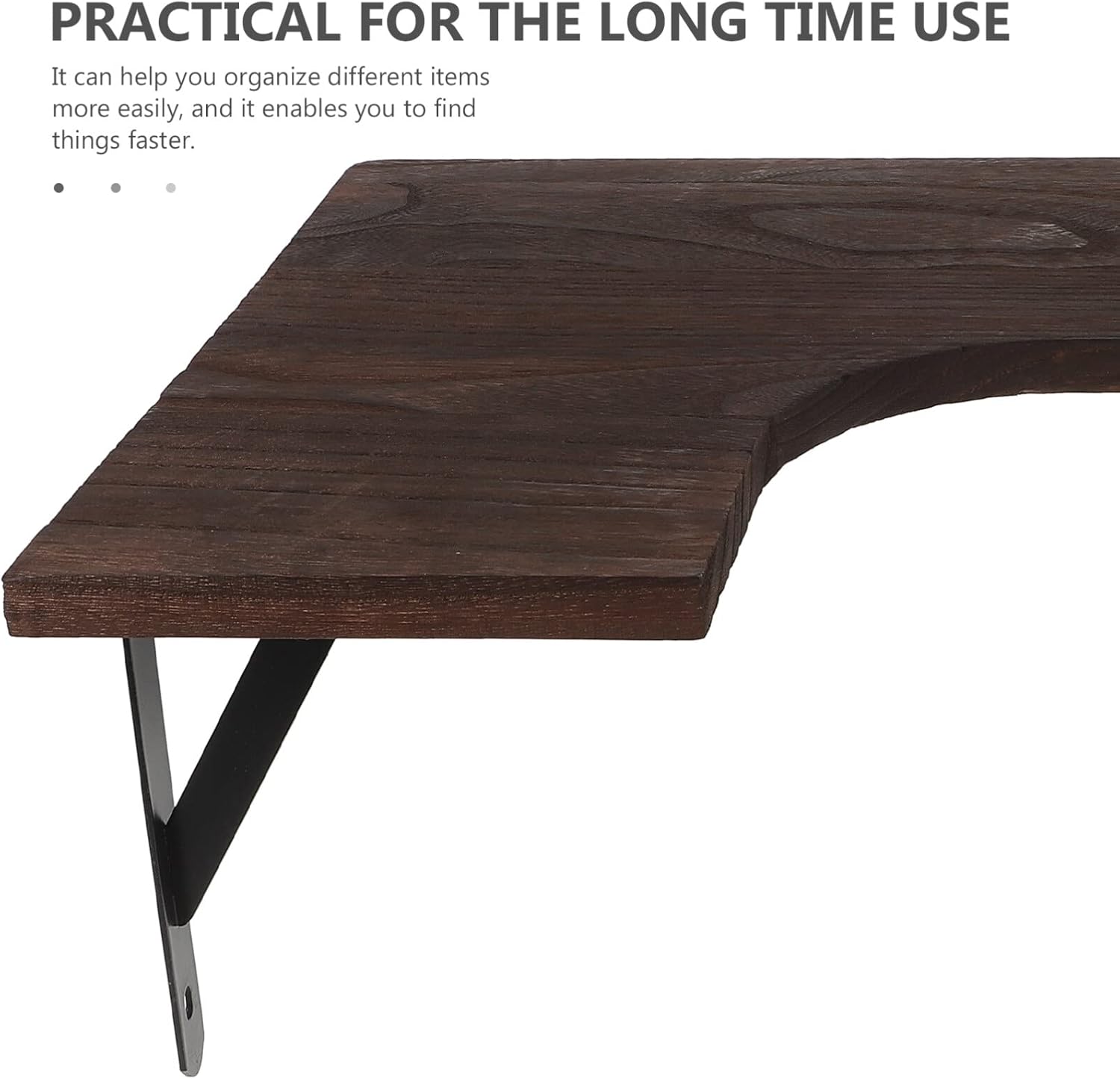 STOBAZA Toilet Storage Rack Sundries Organizing Shelf Wall Mounted Shelves Vintage Design