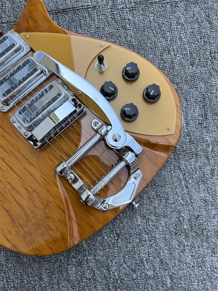 Custom 325 electric guitar 6-string electric guitar, Yellow paint 527-string pitch