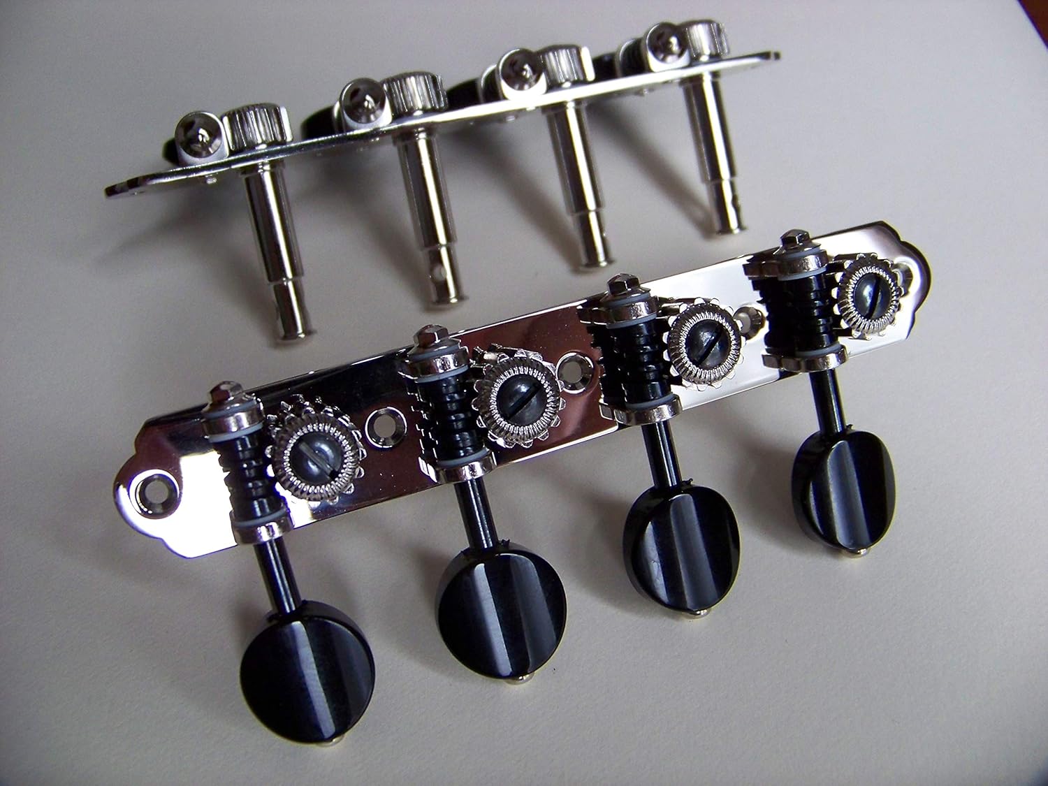 Rubner Mandolin Tuning Machines Silver Nickel with Teflon bearings Upgrade