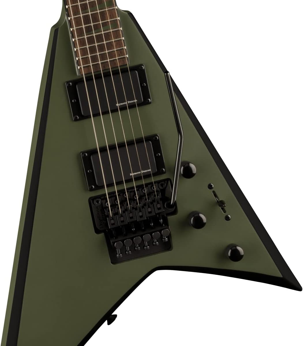 Jackson X Series Rhoads RRX24 - Matte Army Drab with Black Bevels