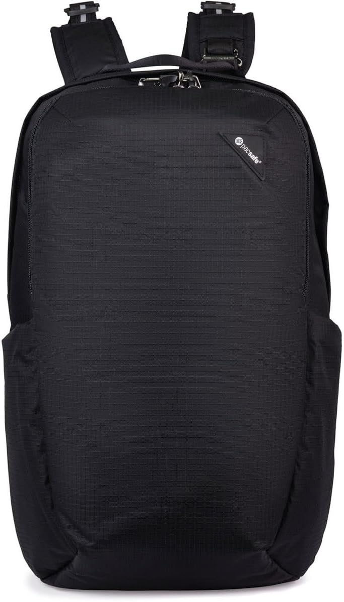 Pacsafe Vibe 25L Anti Theft Travel Pack Casual Daypack, Black