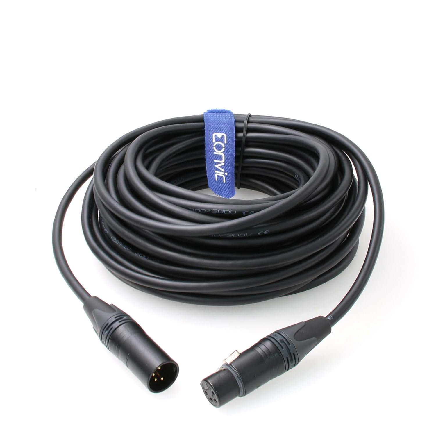 Eonvic 4-pin Male to Female 4Pin XLR Power Supply Cable for DSLR Camera (Original XLR Cable-15M)