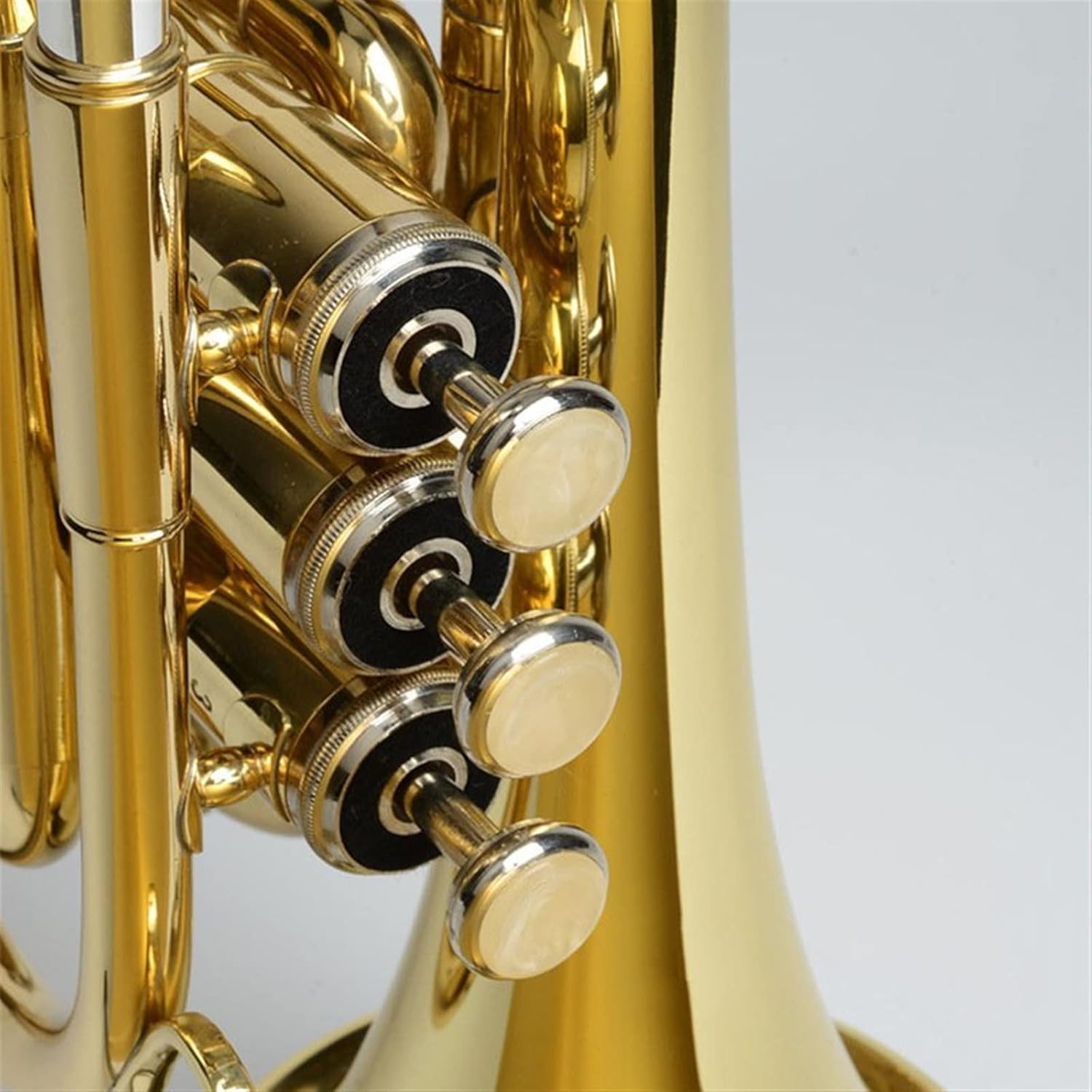 Palm Trumpet Trumpet B-Flat Palm Trumpet Pocket Trumpet Mini Trumpet Cornet Three-Key Trumpet Beginner Trumpet