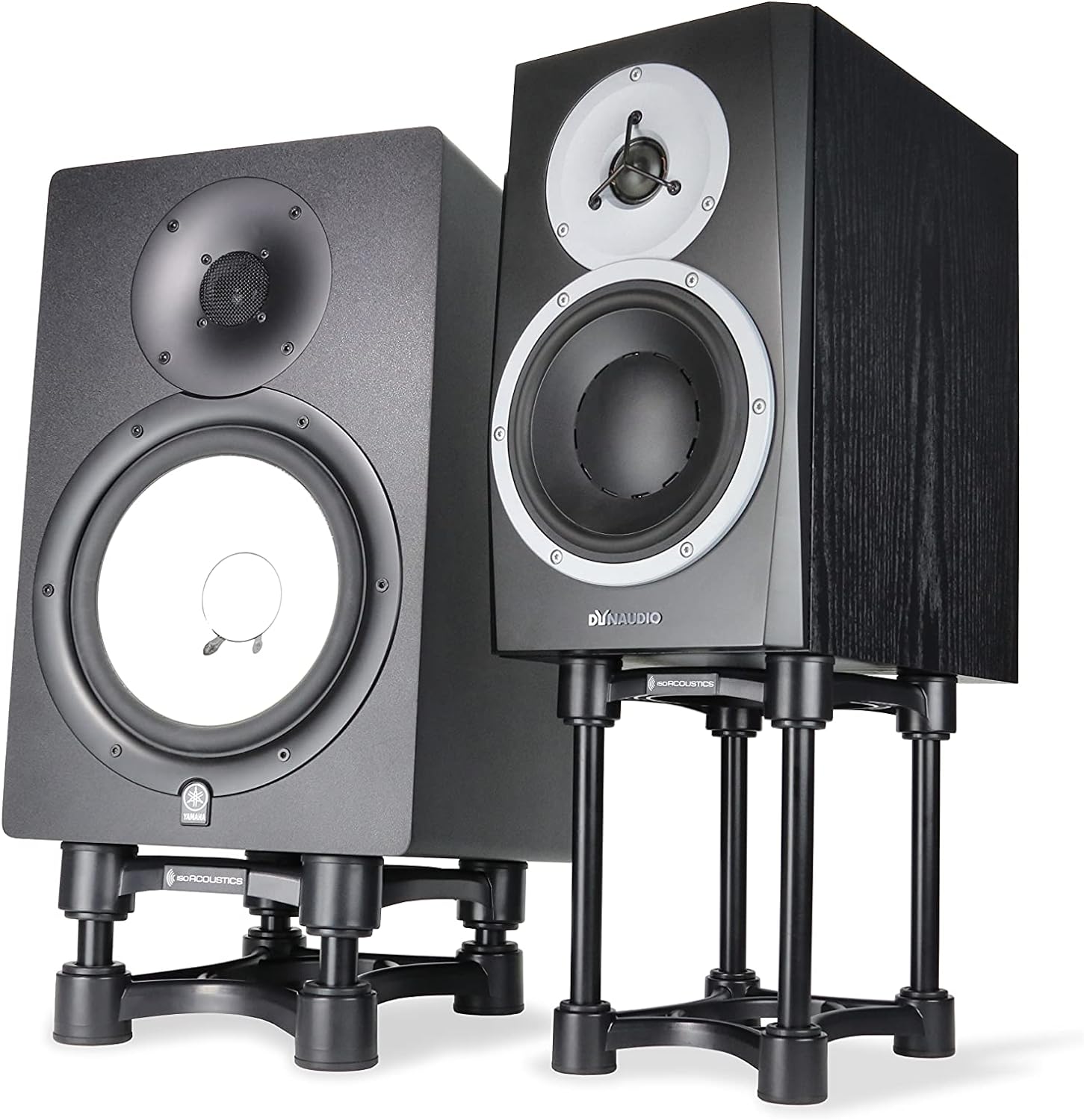 IsoAcoustics Iso-Stand Series Speaker Isolation Stands with Height & Tilt Adjustment: Iso-200 (7.8” x 10”) Pair