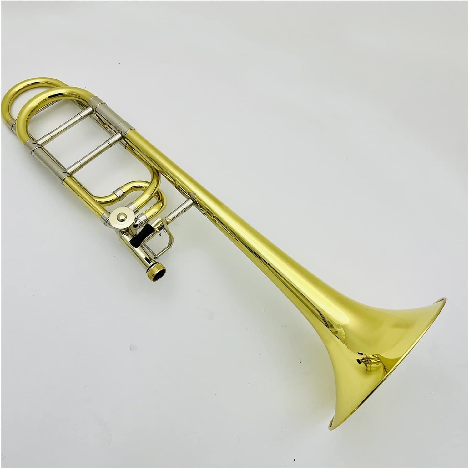 FLFL Student Trombone Bb/f Trombone Brass Plated Professional Musical Instrument