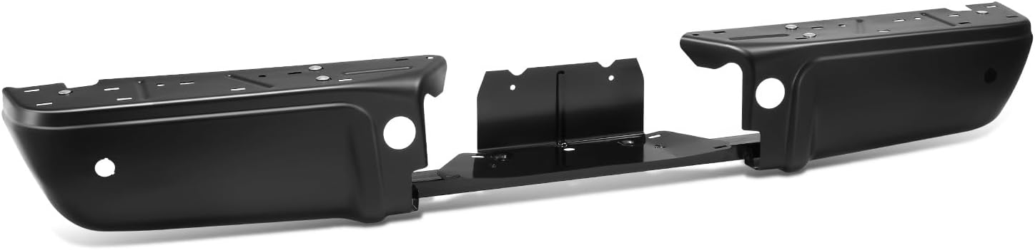DNA MOTORING Rear Bumper Compatible with Ford F250/F350 SD 2008-2016, Fits Models with Parking Sensor, Black, BUMP-R-F25008-02-BK