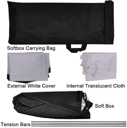 1600 WATT H9004S Digital Photography Continuous Softbox Lighting Studio Video Portrait Kit H9004S