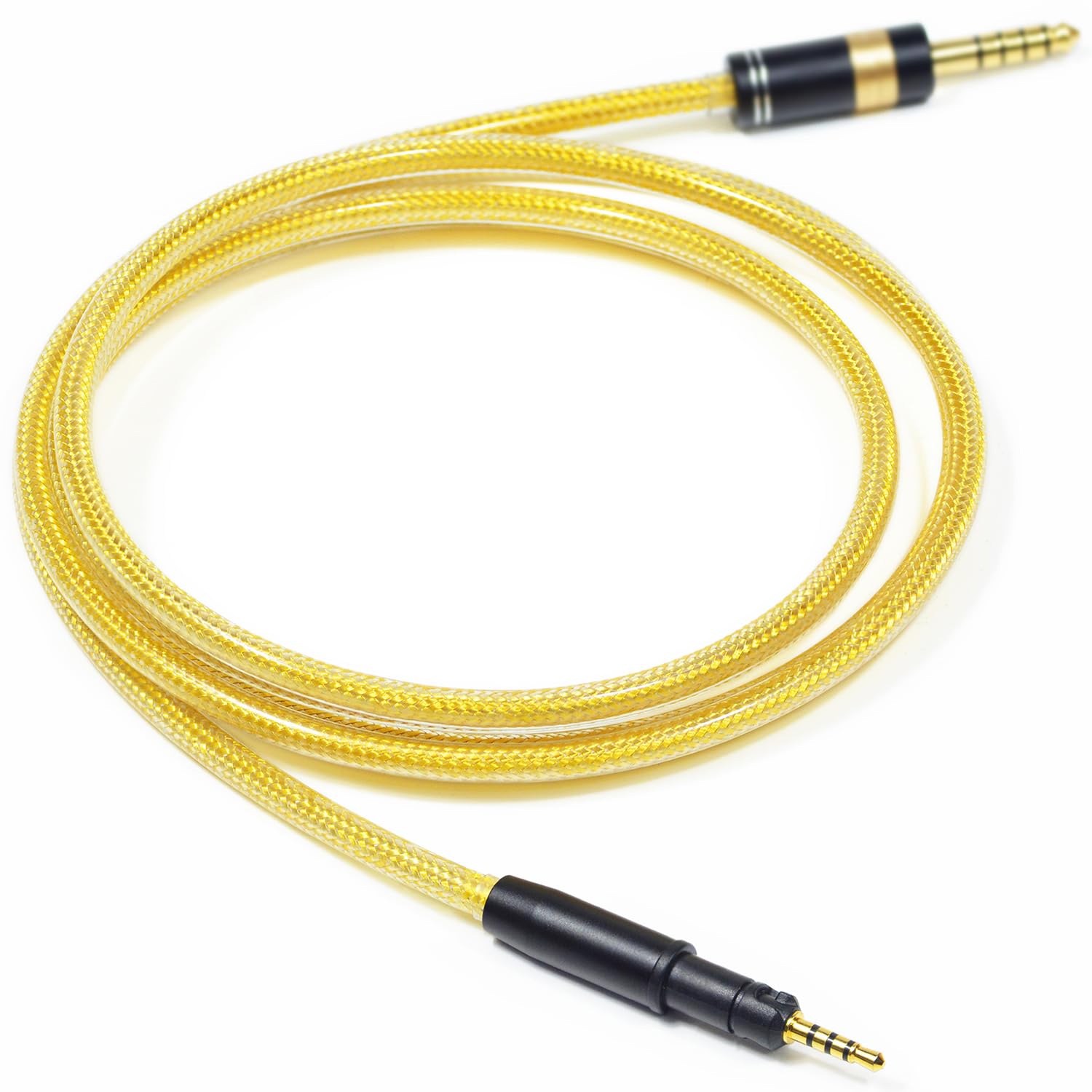 6N OFC Silver-Plated with Metal Shielding Layer 4.4mm 3.5mm Headphone Upgrade Cable for SENNHEISER Momentum 1 Momentum 2 Momentum 3 (4.4mm Plug)