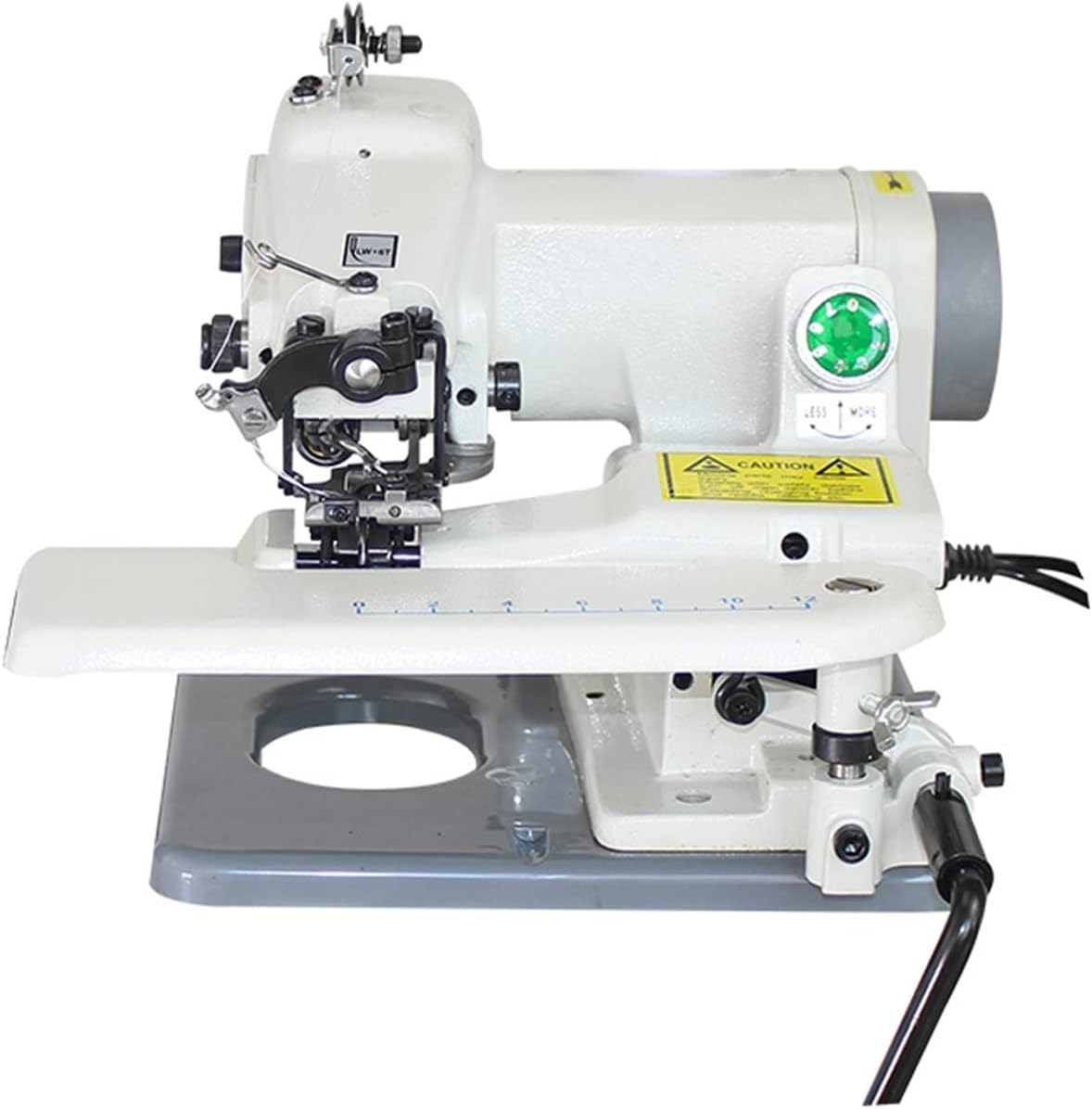 120W Household Sewing Machine Desktop Blind Stitching Machine Direct Drive Clothes Fabrics Overlock Sewing Machine KX500 with Efficiency