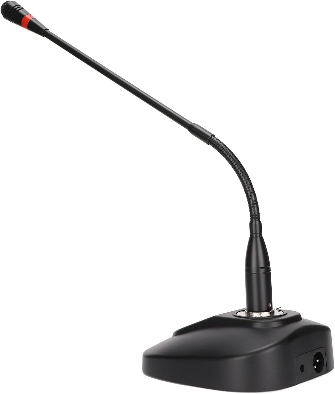 SYH&AQYE Home Desktop Gooseneck Wired Microphone, Table Mounted Corded Voice Condenser Noise Canceling Mic, XLR Female to 6.35mm/0.2in Male Mic for Karaoke, Conference Meetings(USA)