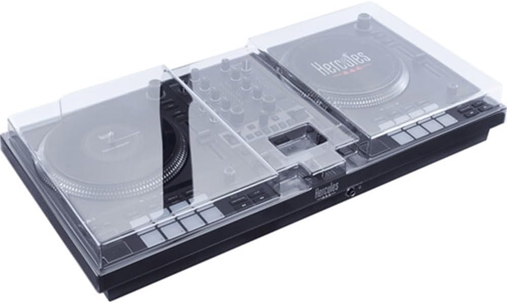 Hercules DJControl Inpulse T7 2 Deck Motorized DJ Controller with built in STEMS Control Bundle with DJControl Inpulse T7 Cover and Hercules HDP DJ45 Closed-Back Headphones