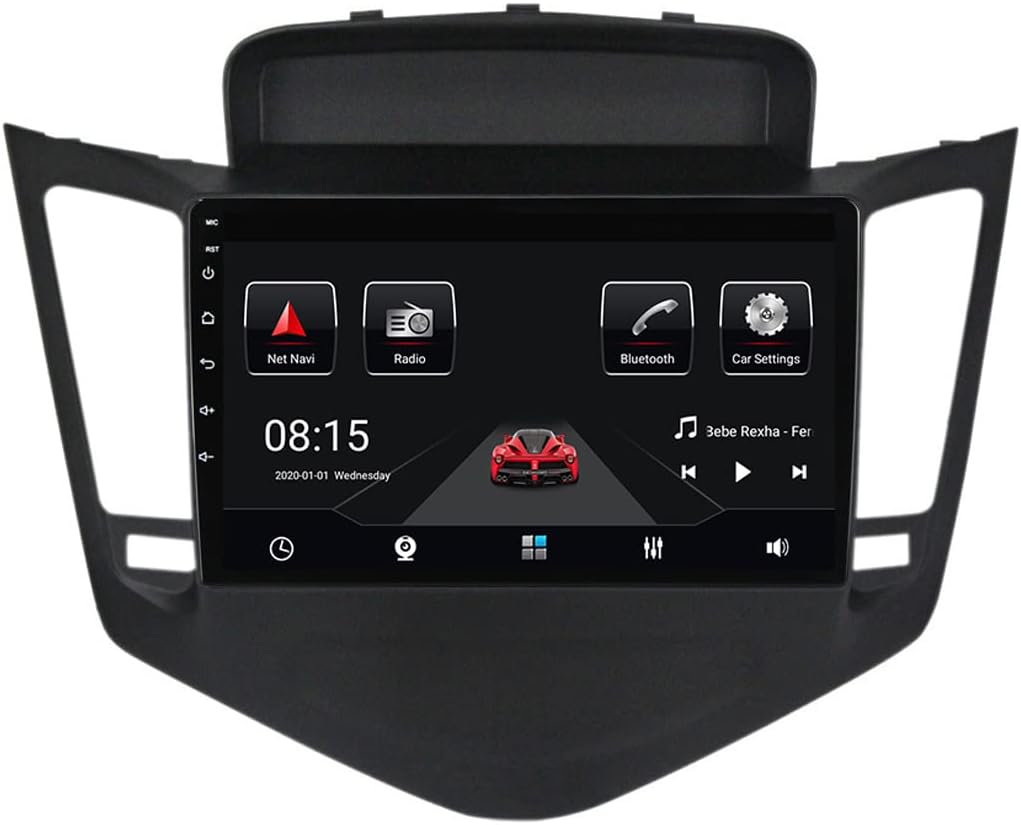 Double Din Car Stereo with Bluetooth 9Inch Car Multimedia Receiver Touchscreen Car Audio MP5 Player for Chevrolet Cruze J300 2008-2014 with Backup Camera/SWC/USB/FM Car Radio,6g+128g