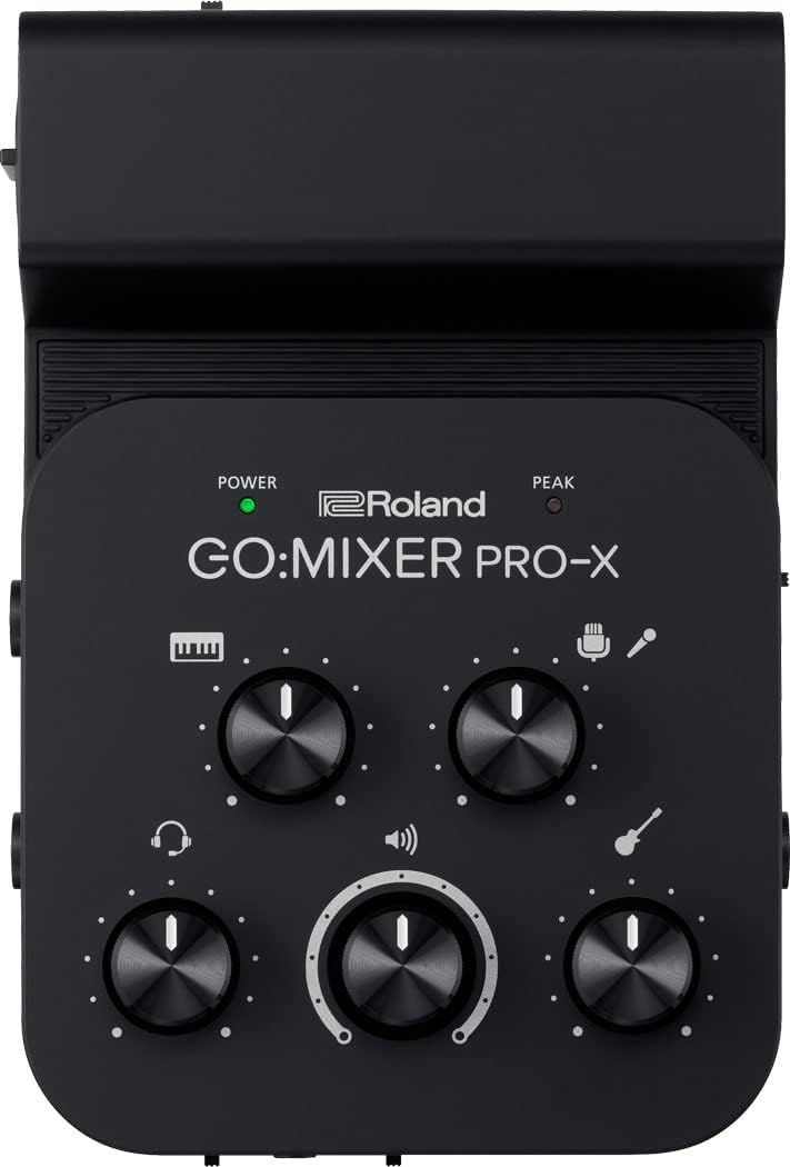 ROLAND GO:MIXER PRO-X Audio Mixer for Smartphones, Connect and Mix up to 7 Audio Sources, Add Studio Quality Audio to your Social Content and Livestreams, Compatible with iOS and Android devices
