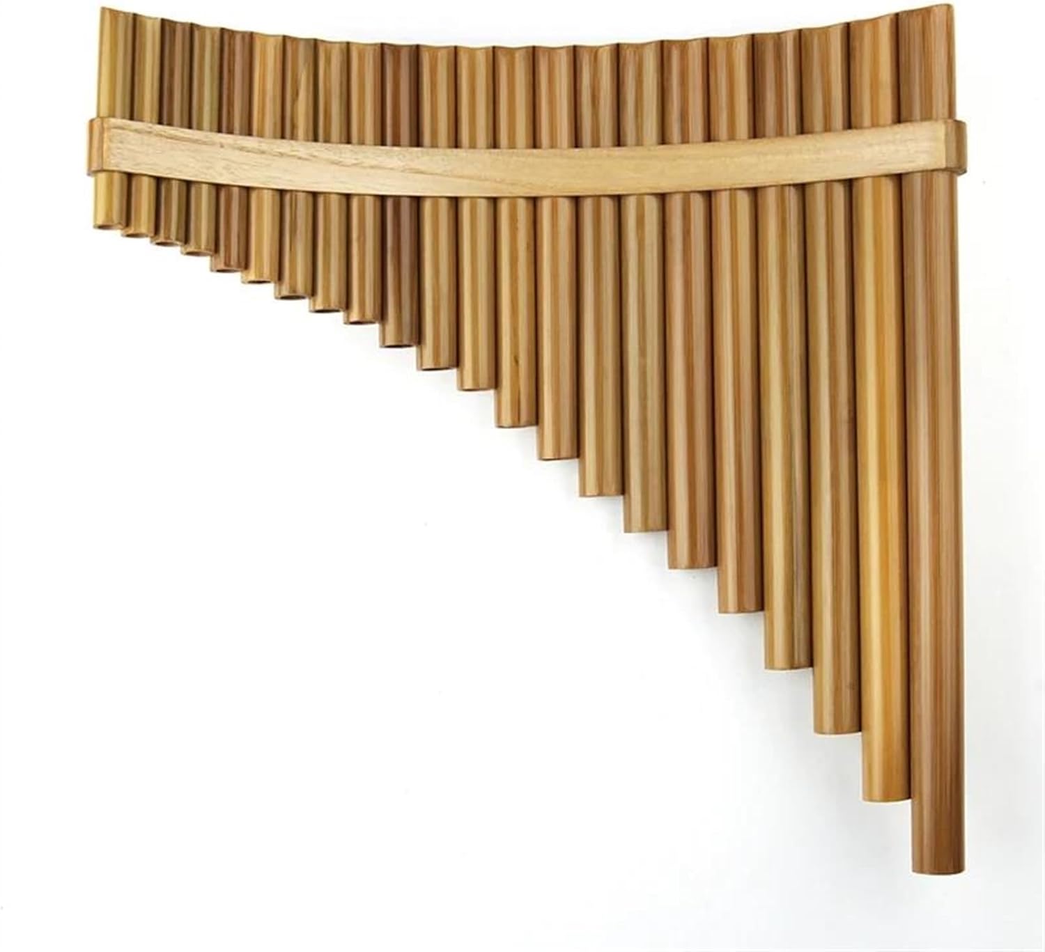Handmade Wood Bamboo Pan Flute 22 Pipes Woodwind Musical Instruments (Color : Left)