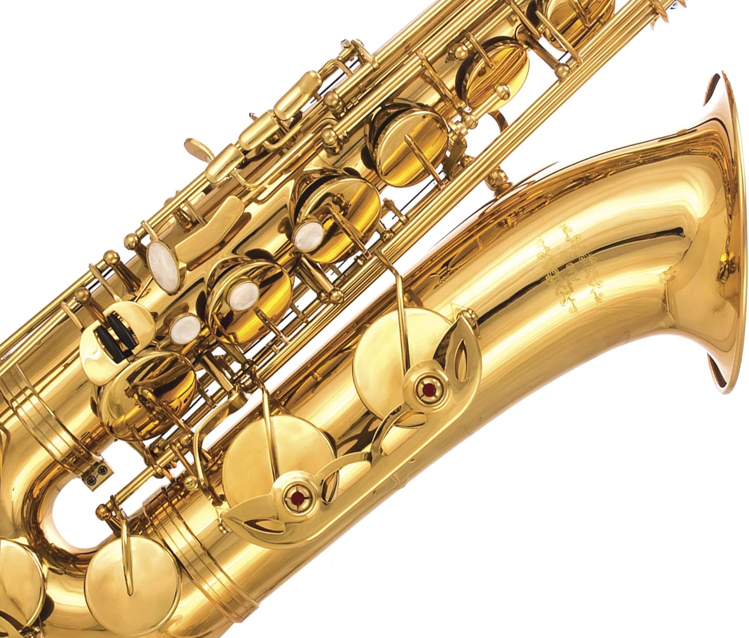 Glory Gold Laquer B Flat Tenor Saxophone with Case,10pc Reeds,Mouth Piece,Screw Driver,Nipper. A pair of gloves, Soft Cleaning Cloth.