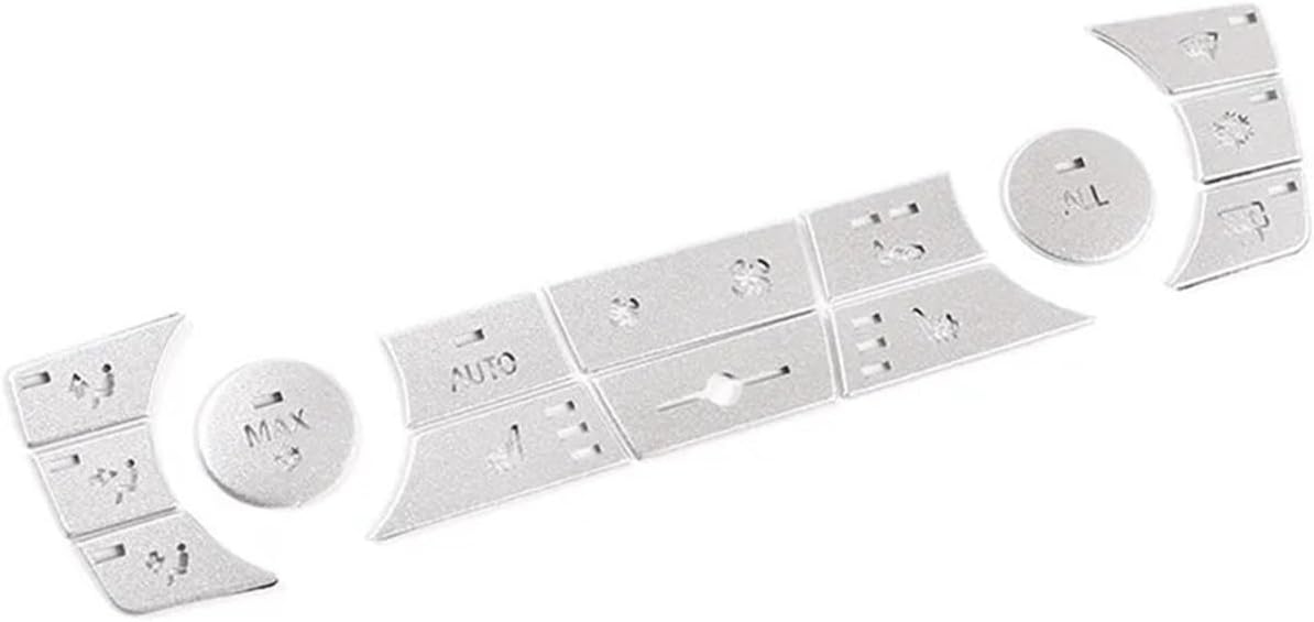 GERRIT Car Accessories Fit for BMW 3 Series E90 2011-2012 X3 F25 2011-2013 X1 E84 2010-2014 Central Control Air Conditioning Button Decoration Sticker Upholstery Care