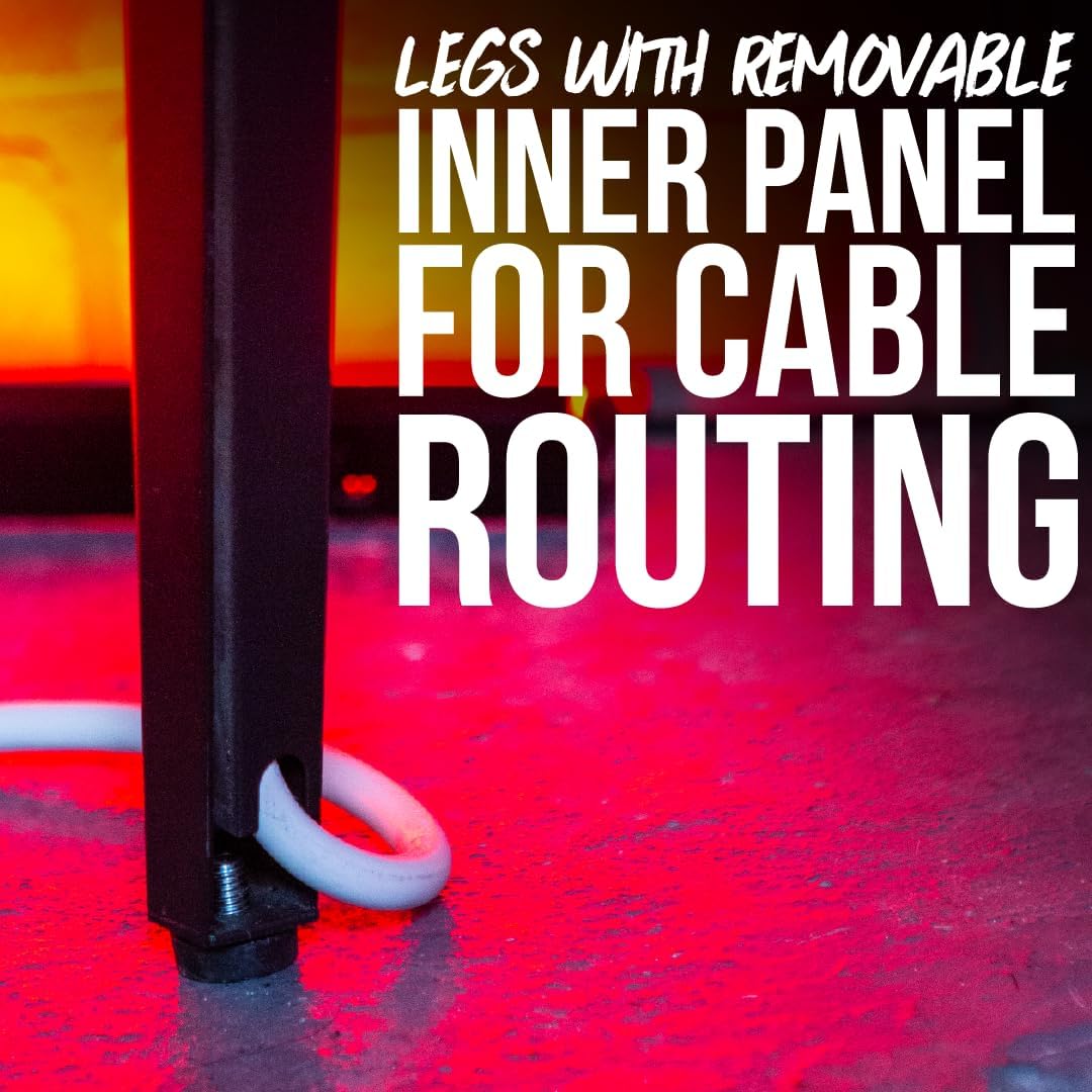 Gator Frameworks Elite Series Studio Desk Workstation with (8U) Adjustable Rack Shelves and Sliding Keyboard Tray, Driftwood Grey Finish (GFW-ELITEDESK-Gry)