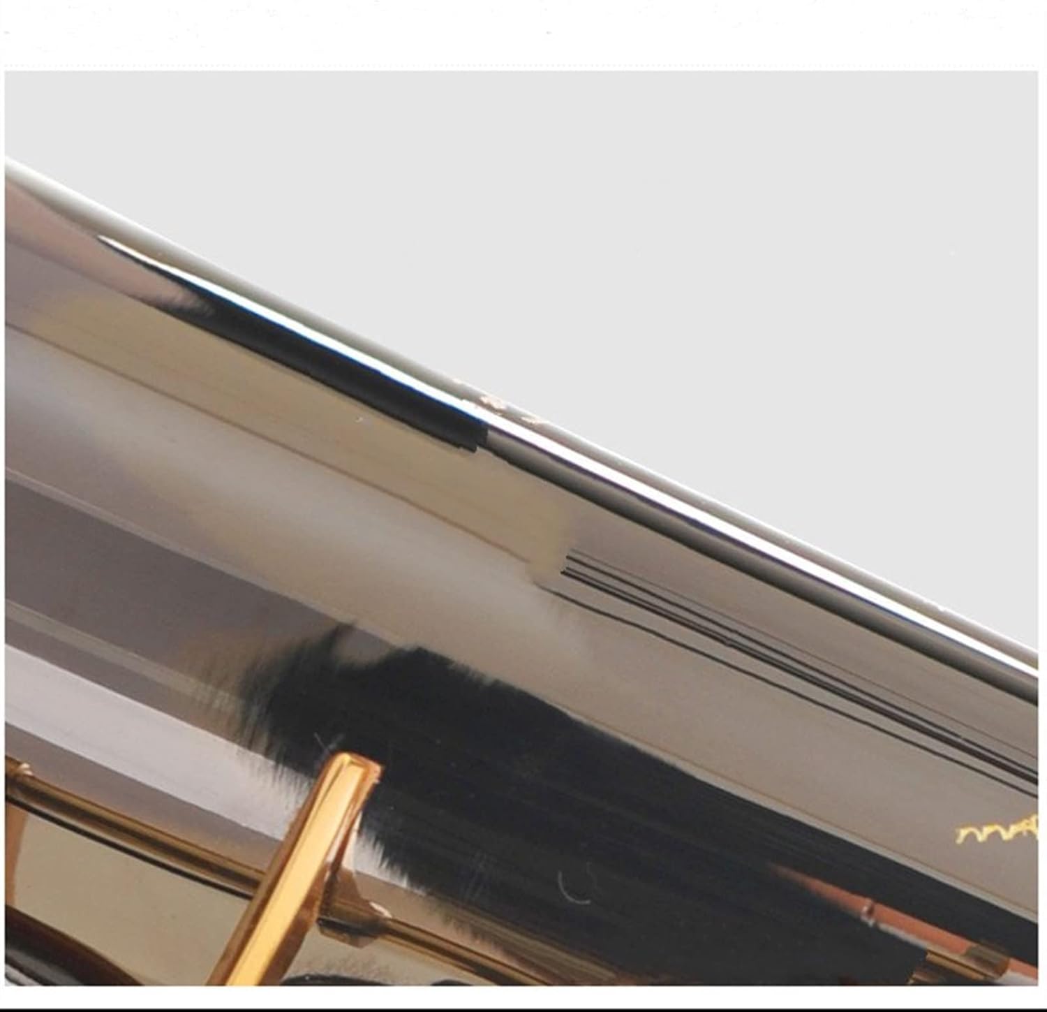 KESHUO Saxophone Black Nickel Gold Integrated Pipe B Flat Saxophone Wind Instrument for Beginners Brass Sax Beginners Kit