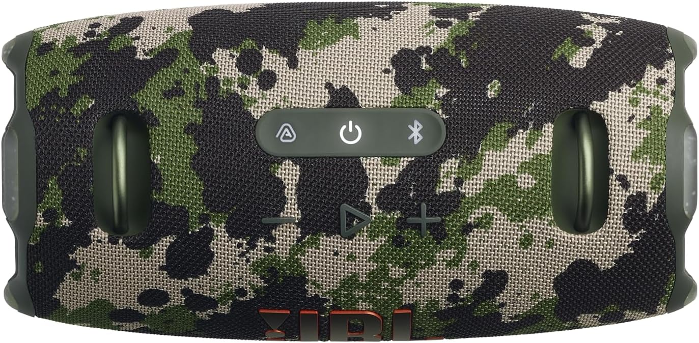 JBL Xtreme 4 - Portable Bluetooth Speaker, Powerful Sound and Deep Bass, IP67 Waterproof, 24 Hours of Playtime, Powerbank, Auracast for Multi-Speaker Pairing (Camo)