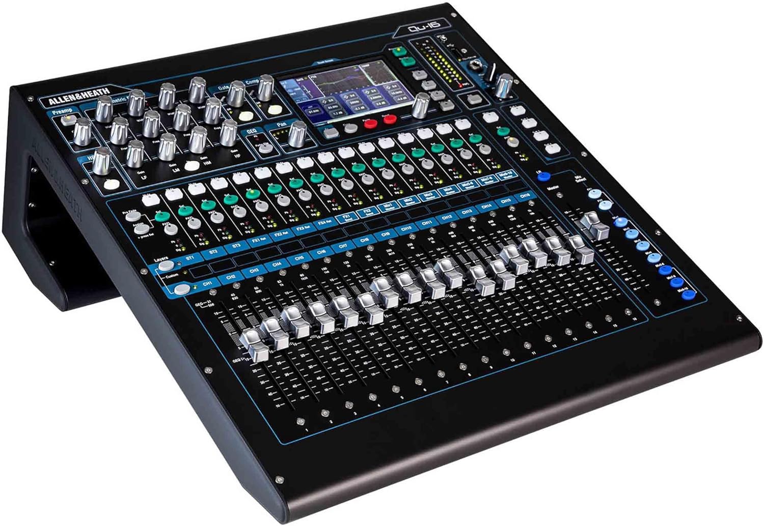 Allen & Heath QU-16C Rack Mountable Compact Digital Mixer, Chrome Edition