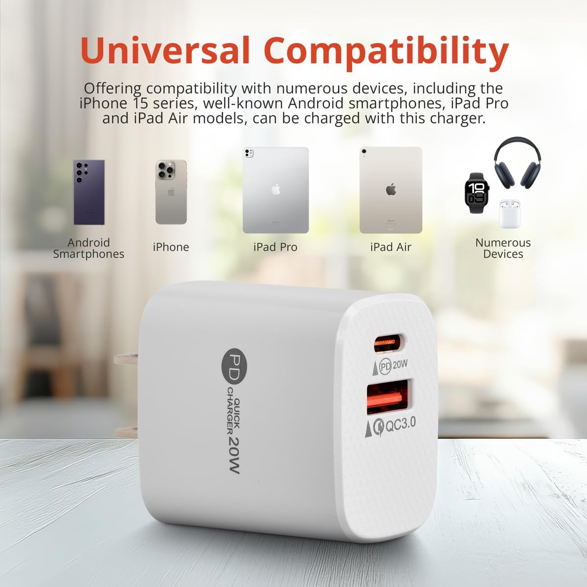 RØDE Wireless Micro - Compact Wireless Microphone, Two Mics with Charge Case for Smartphone Content Creation with Green Extreme 20W 2-Port Wall Charger (USB-C Connector, Black)