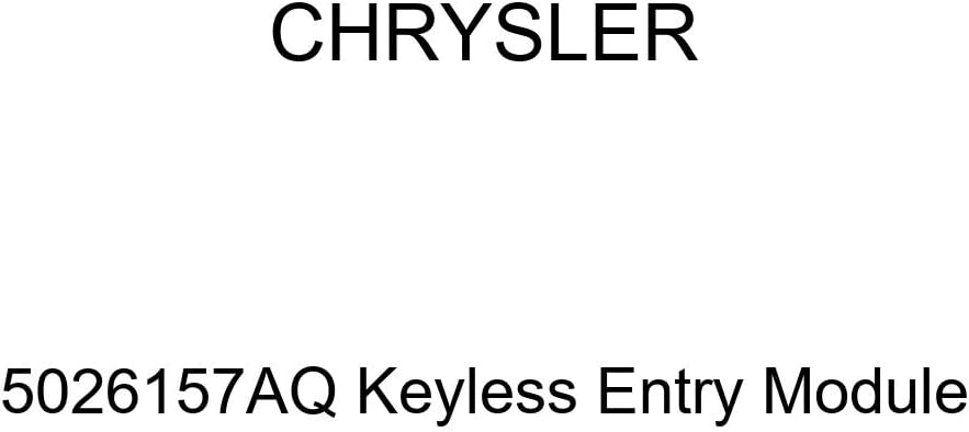 Chrysler Genuine 5026157AQ Keyless Entry Module