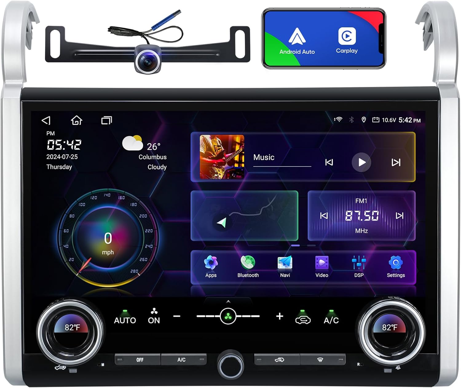 Car Stereo Radio for Toyota FJ Cruiser 2007-2021 Android 13 Radio 15